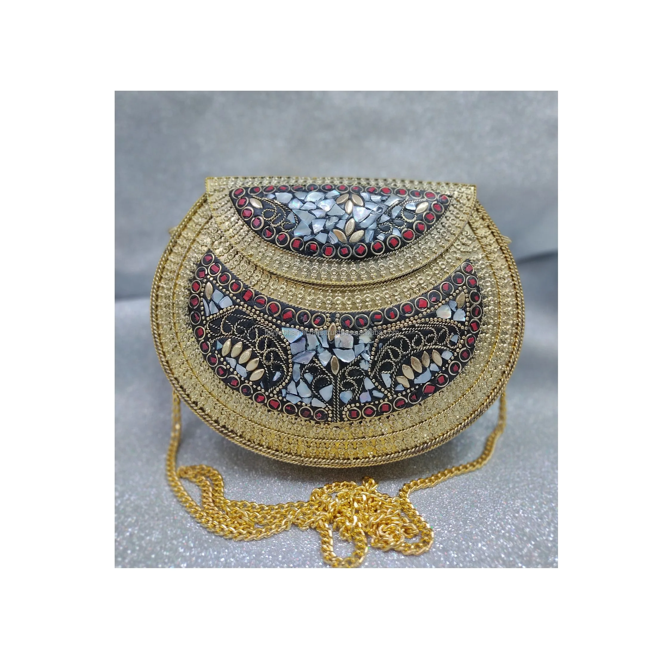 Wholesale Supply Modern Design Metal Hand Purse for Girls Gifting use Available at Bulk Quantity from India