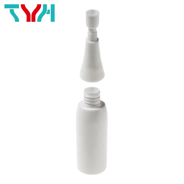 (Ready Stock) 15ml Round Serum Bottle Container Plastic Ampoule with PP Nozzle & Cap for Skin Care (HA15)
