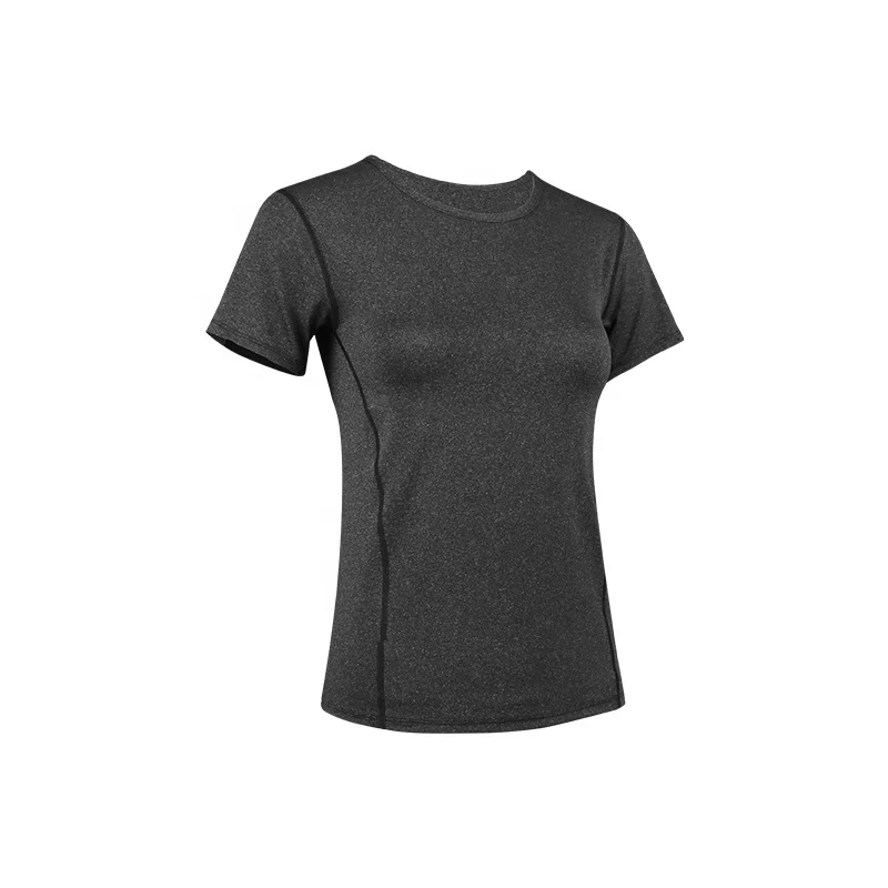 Breathable gym t shirt women round neck slim yoga wear women gym shirts T Shirt gym women  Customize Logo And Color Fitness Appa