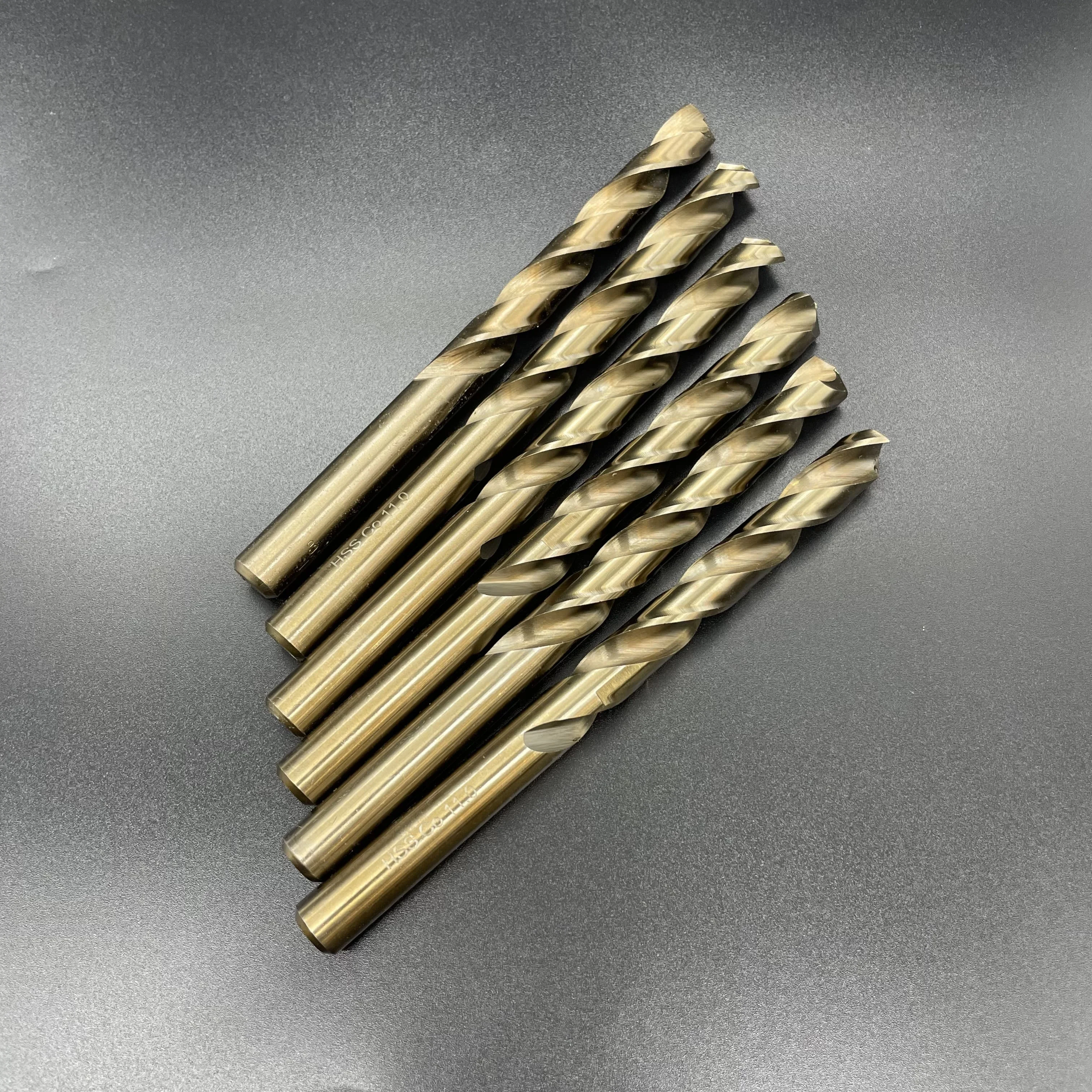 Taiwan Brand Straight Shank Twist Drill Bit Hardened Steel Drilling HSS Metal Drill Bit