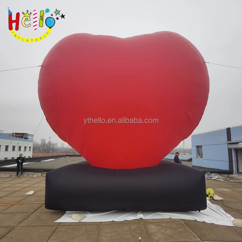thanksgiving advertising huge inflatable valentines day heart