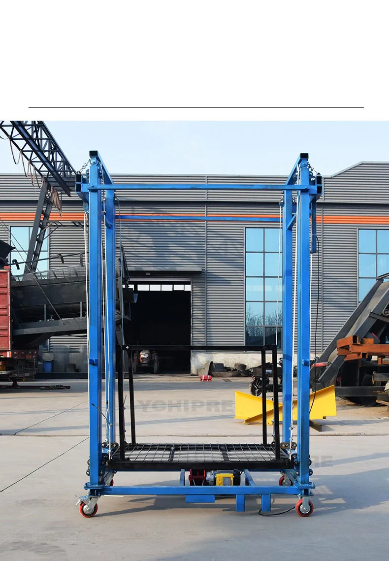 200-500KG Electric Scaffold Lift,110V Mobile Electric Lifting Scaffold,6m Electric Scaffolding