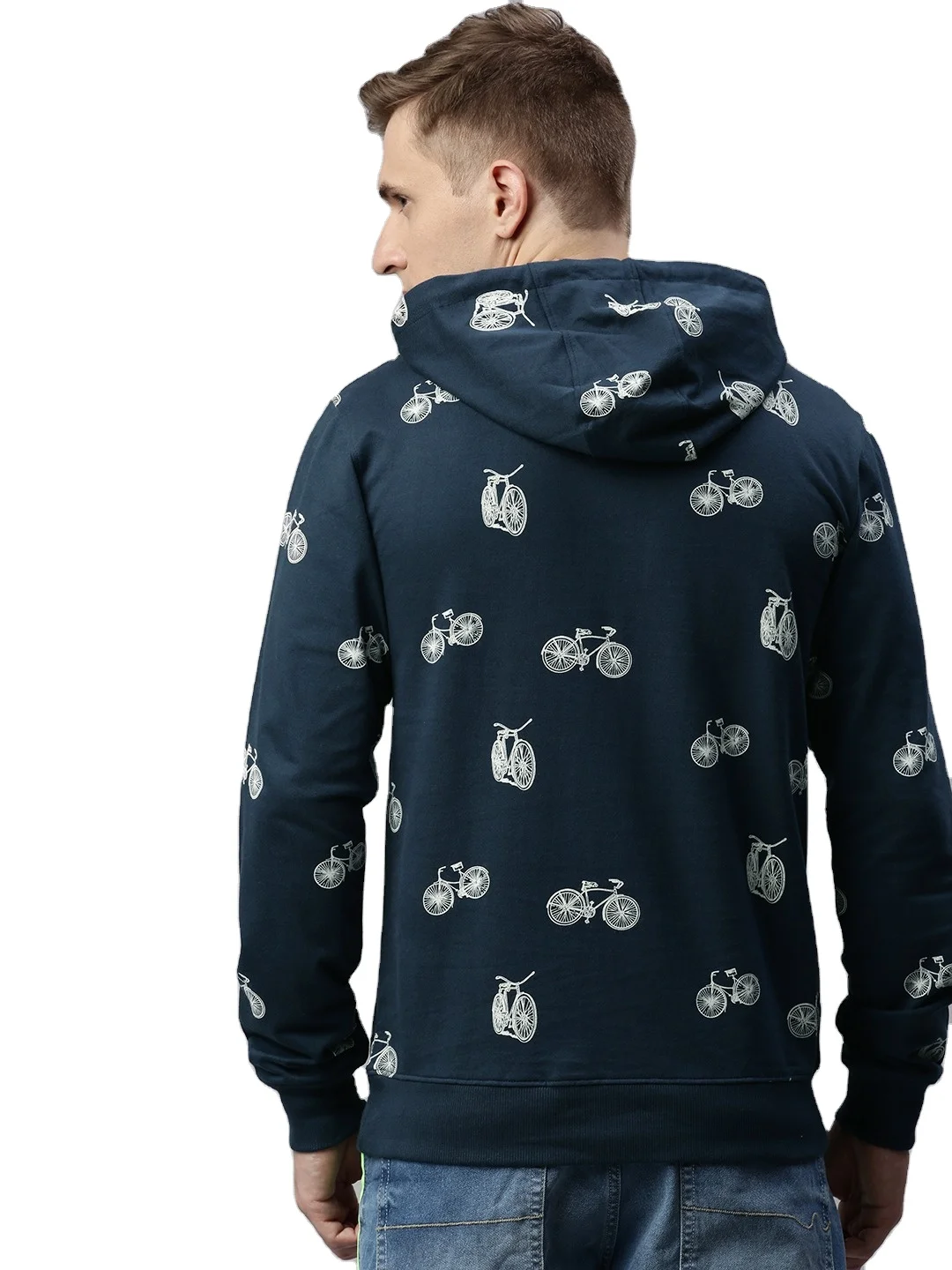 Mens All over Printed Hoodie Full Sleeve Fleece Hoodie Kangaroo Pocket Customization Printed embroidered Hoodies Manufacturer