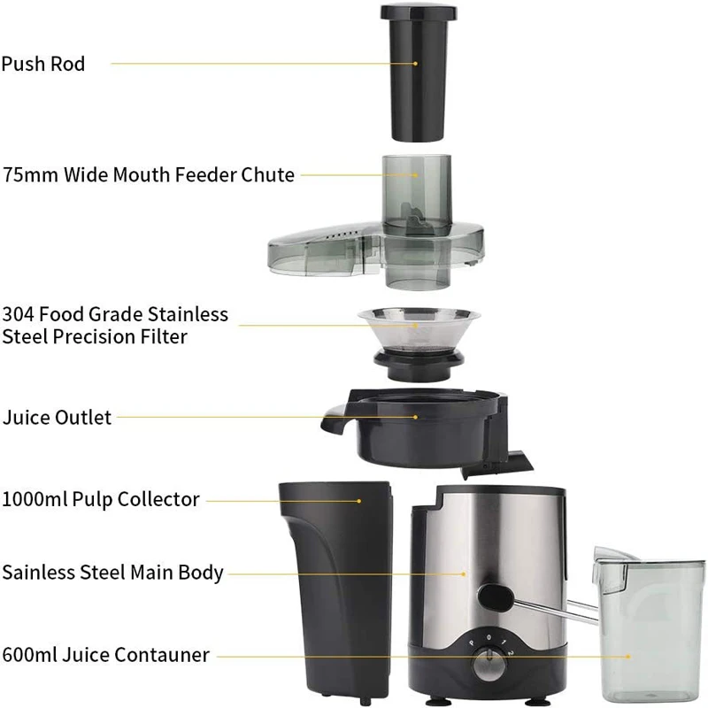 Electric Juice Extractor 150w For Home Use Fruit Squeezer Carrot Juice Extractor Machine Processor Juicers