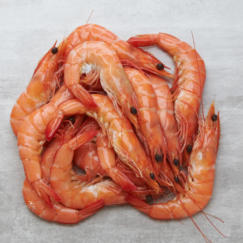 Top Premium Quality Cooked Style Net Catch (26-30 pcs/kg) Semi-IQF 1 kg/box Frozen Cooked Vannamei HOSO Red Shrimp Seafood