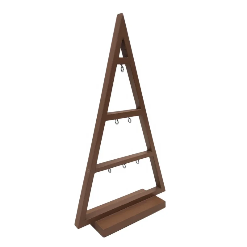 Праздничные и праздничные принадлежности Деревянная Декоративная Новогодняя елка коричневая цветная посуда для рождественских украшений ручной работы