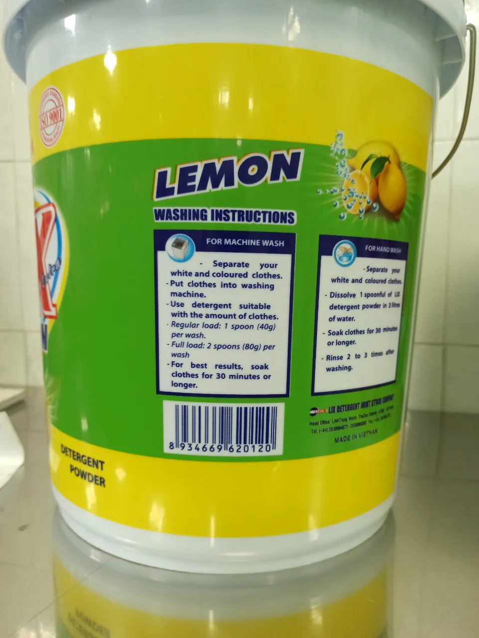 HIGH QUALITY LIX LEMON DETERGENT POWDER 4KG/9KG BUCKET