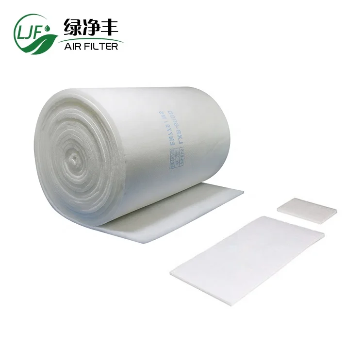 Factory Wholesale Painting Spray Booth Ceiling Filter Fiber Cotton Filter Media Roll spray booth filter
