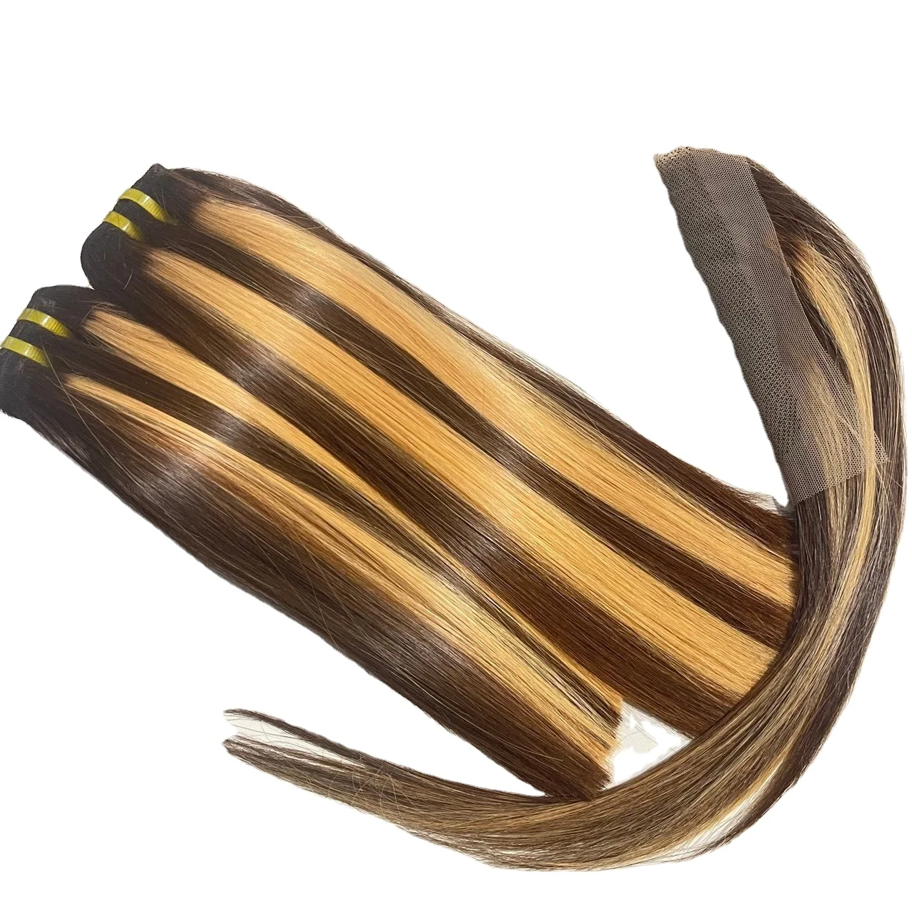 Hot Product in 2023 Vietnamese Human Hair Extension with Piano color 100% cuticle aligned virgin hair human hair extension