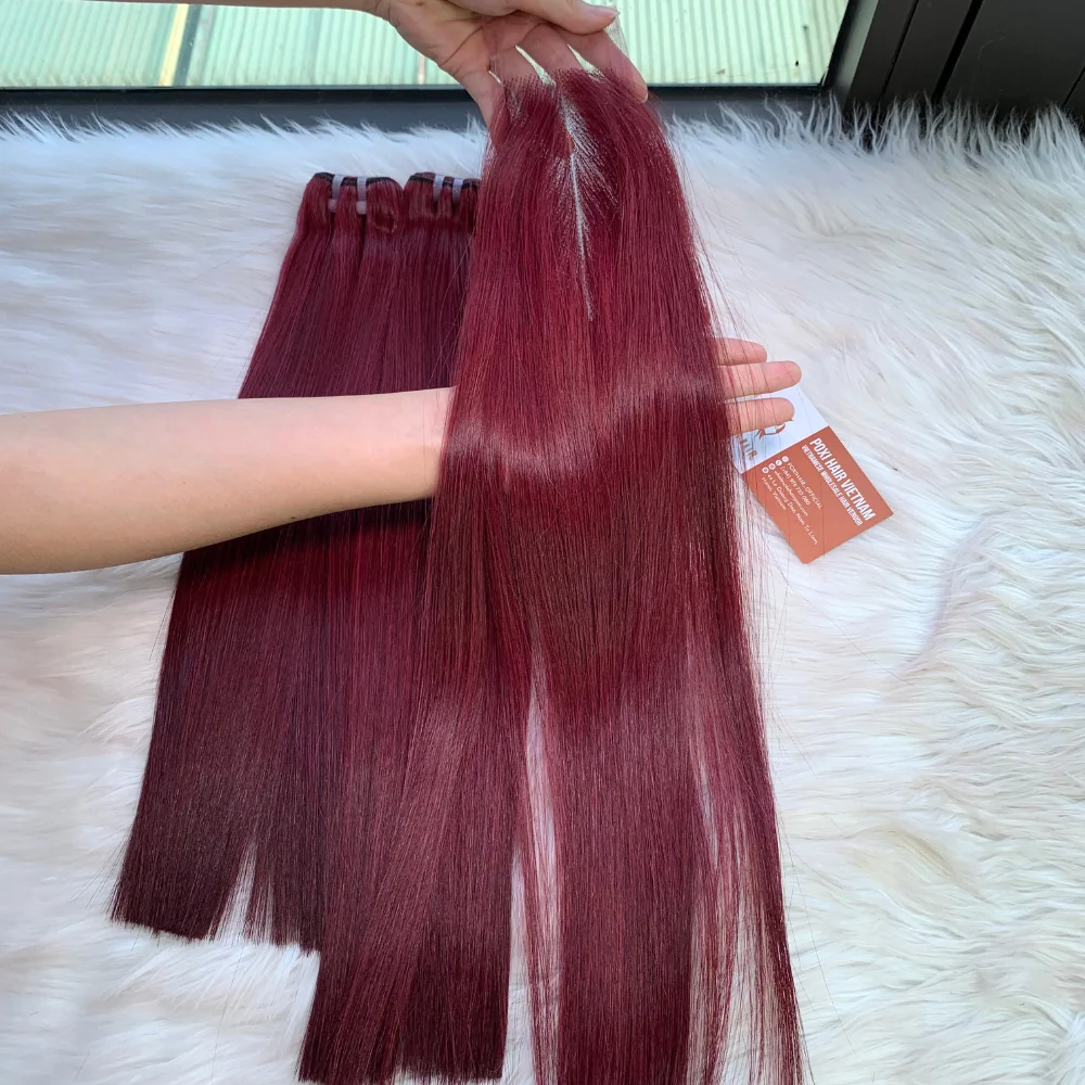 Best Quality 12A Grade Bone Straight Customized Color Human Hair Extensions Full Thickness Bottom Wholesale Price Cabello Wig
