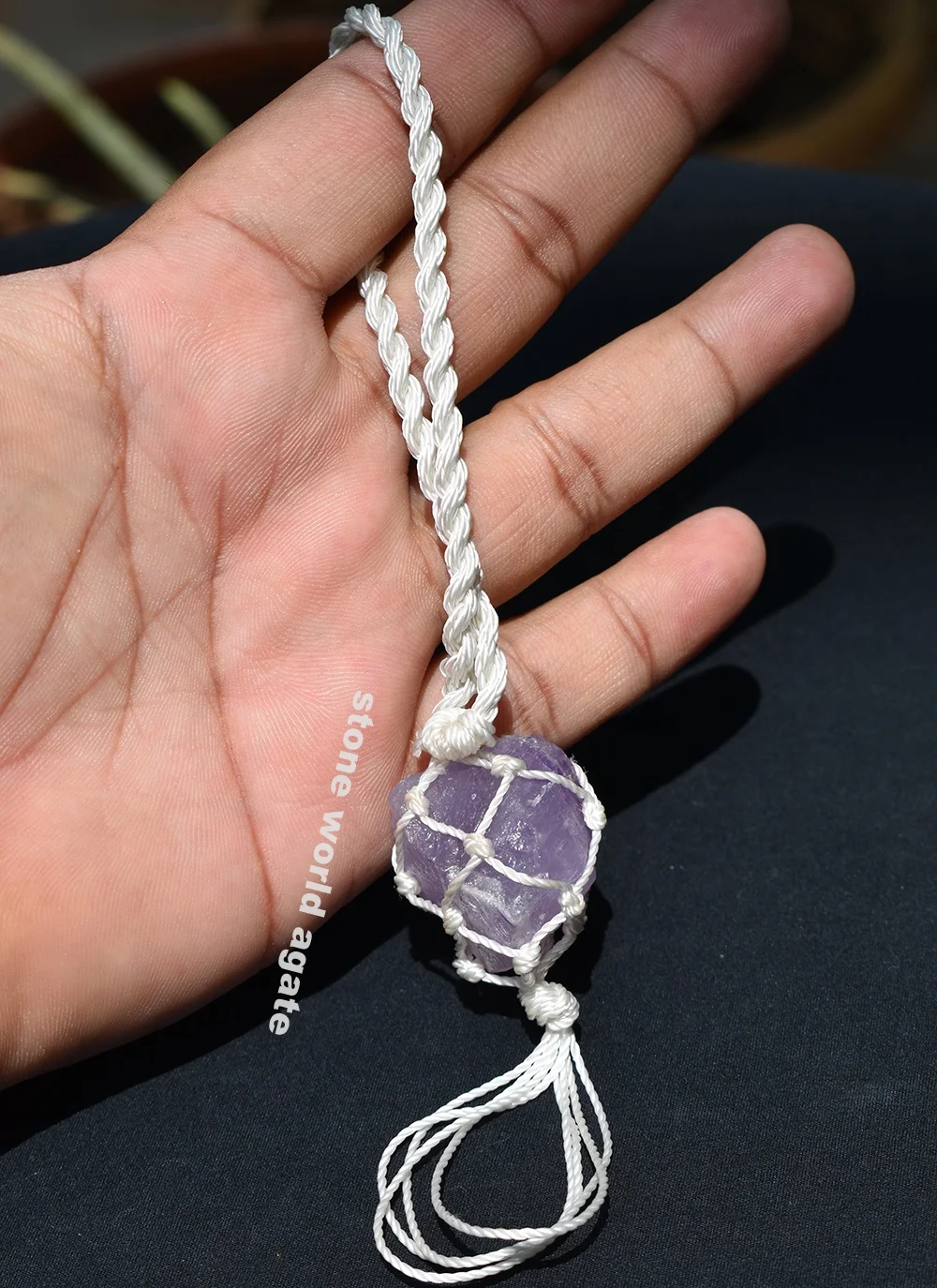  Подвеска из аметистового необработанного камня подвеска грубого ручной работы с аметистом для автомобиля стены вешалка окон продажи декоративный необработанный камень