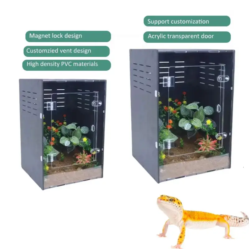 Wholesale breeding PVC Reptile terrarium reptile vivarium cage for lizard python bearded dragon