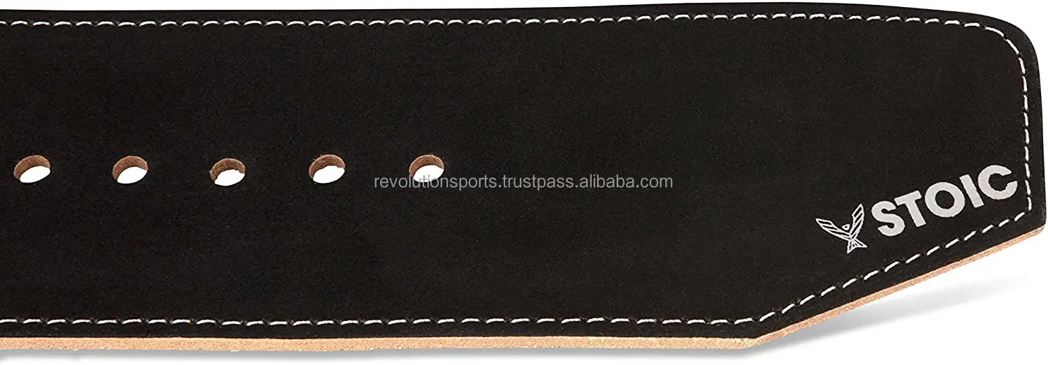 Powerlifting Belt/Weight Lifting Belt - 4 Inches Wide - No Taper for Maximum Support & Protection