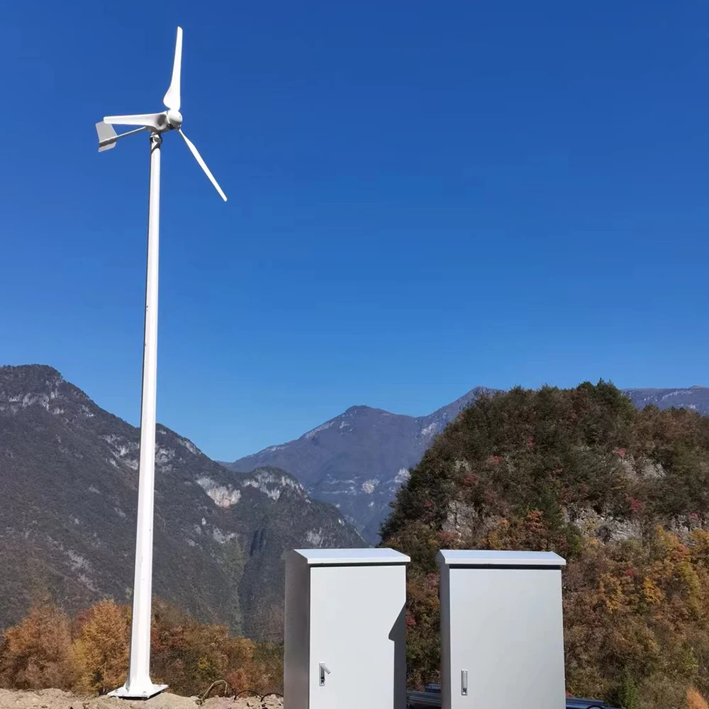 Hot 3 blades three phase AC strengthened ERP high quality alloy steel independent tower wind energy turbine