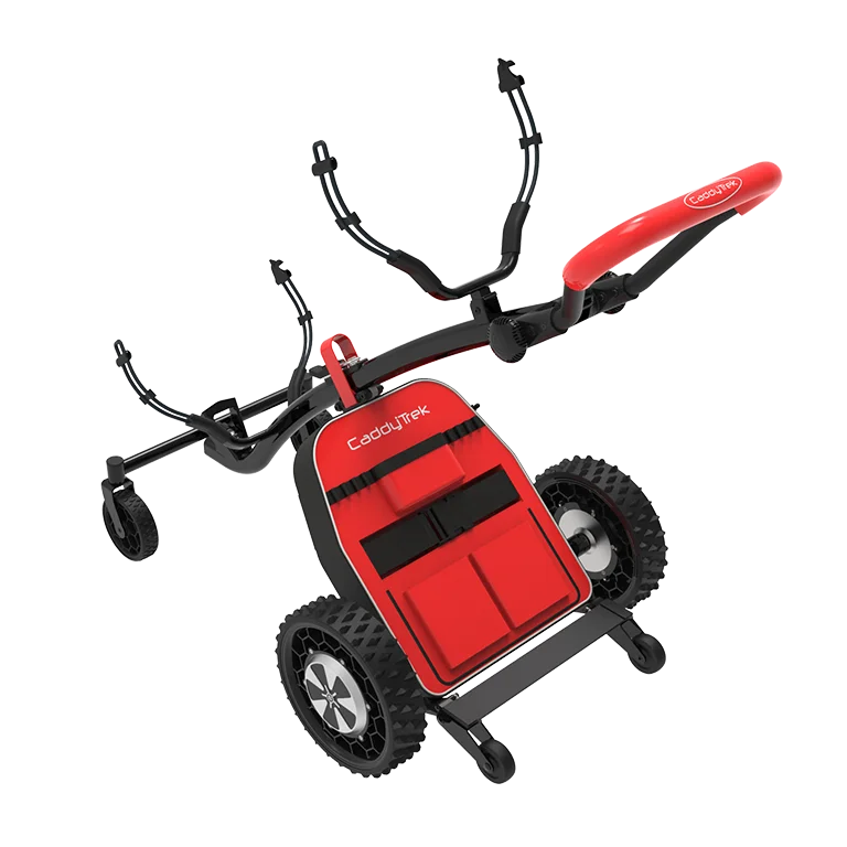 Hot! Smart Auto Caddy Golf Electric Trolley Red Golf Cart Supplier