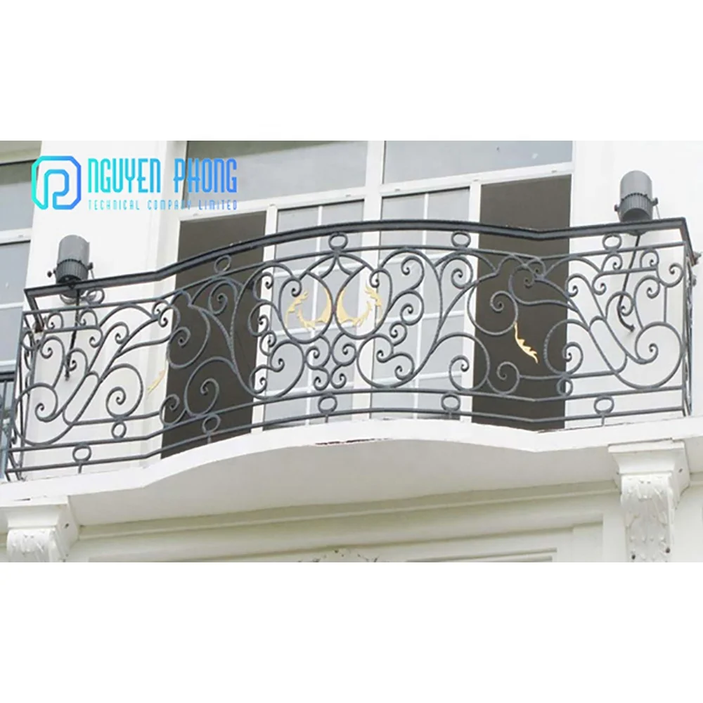 Hot Product Wholesale Manufacturer Wrought Iron Balcony Railing