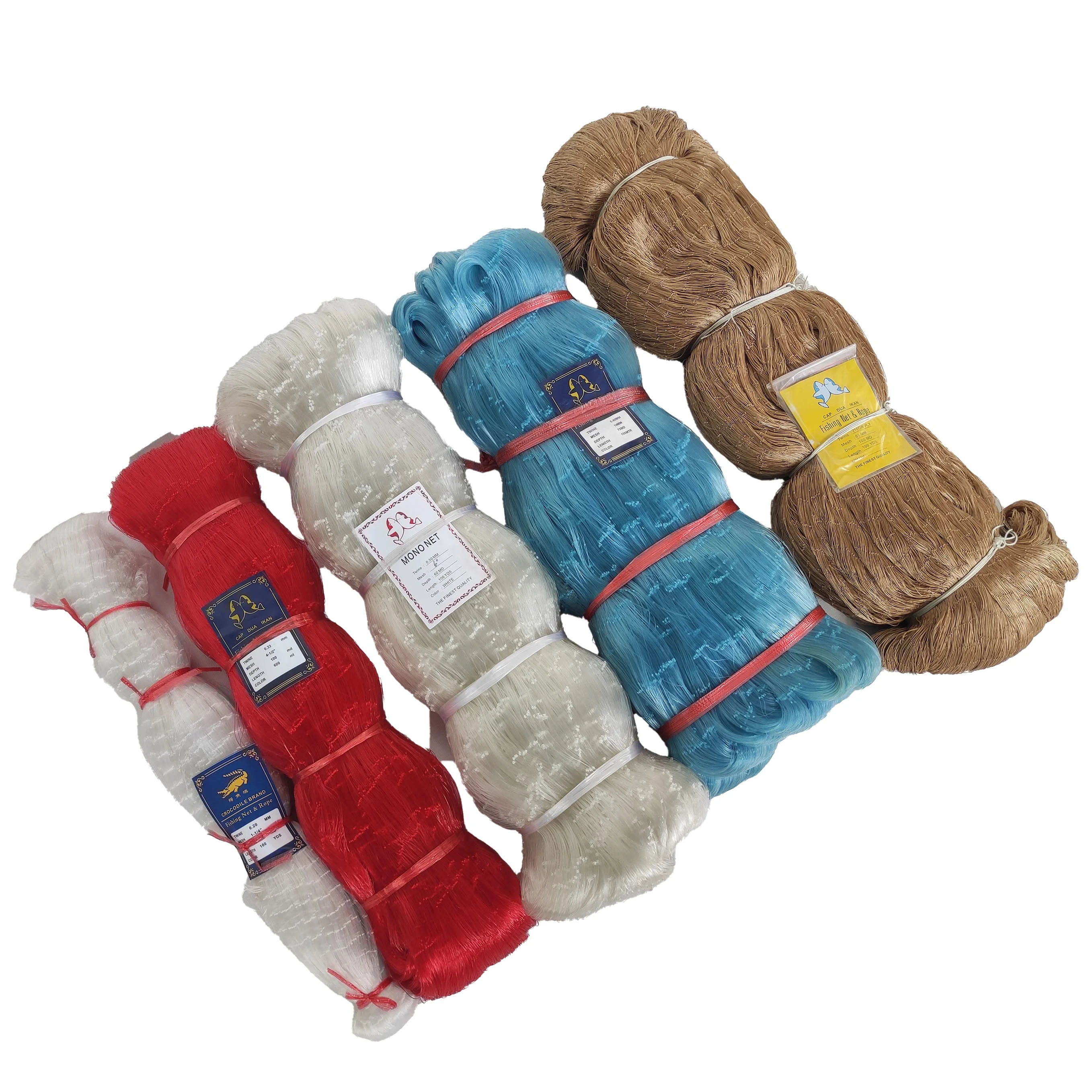 Best Pricing Cap-Dua Ikan Nylon/Polyester Multifilament Fishing Net Agriculture Color Nylon Net Bulk Purchase Export Wholesale
