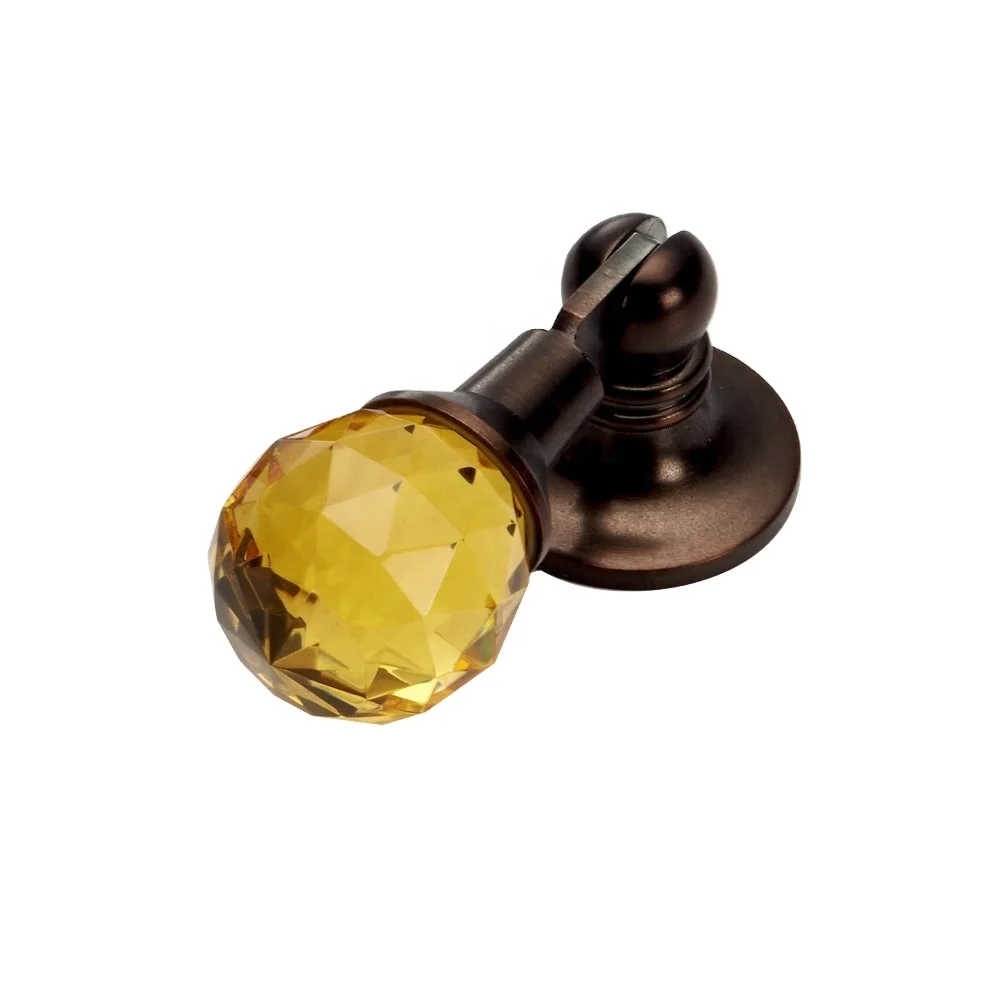 Crystal drop down handle for cabinet