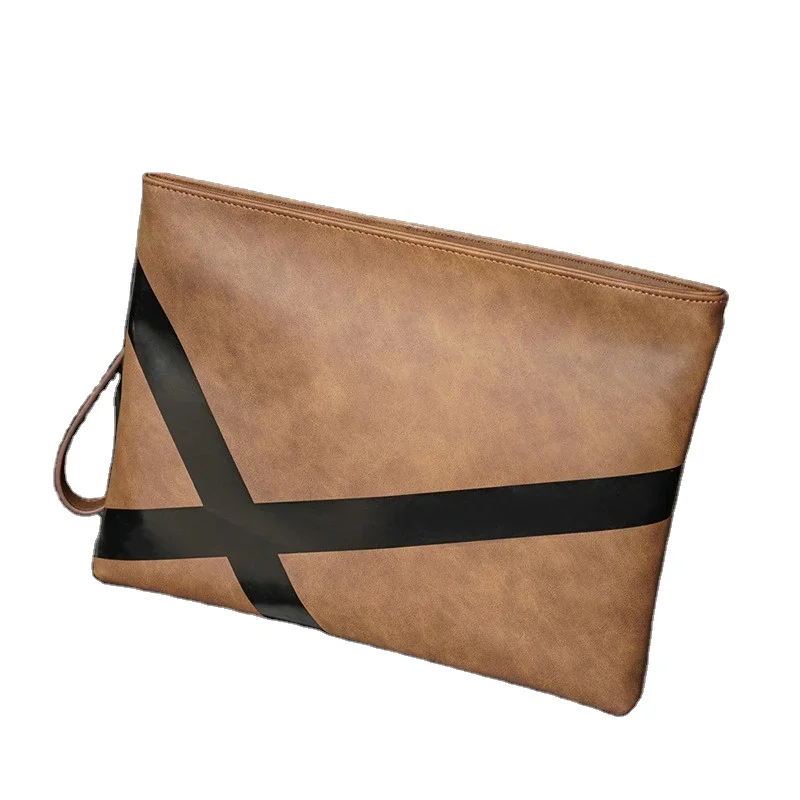 PU Leather Clutch Bag Men Handbags Fashion Casual Men Clutches Large-capacity Clutch Bag Male Envelope