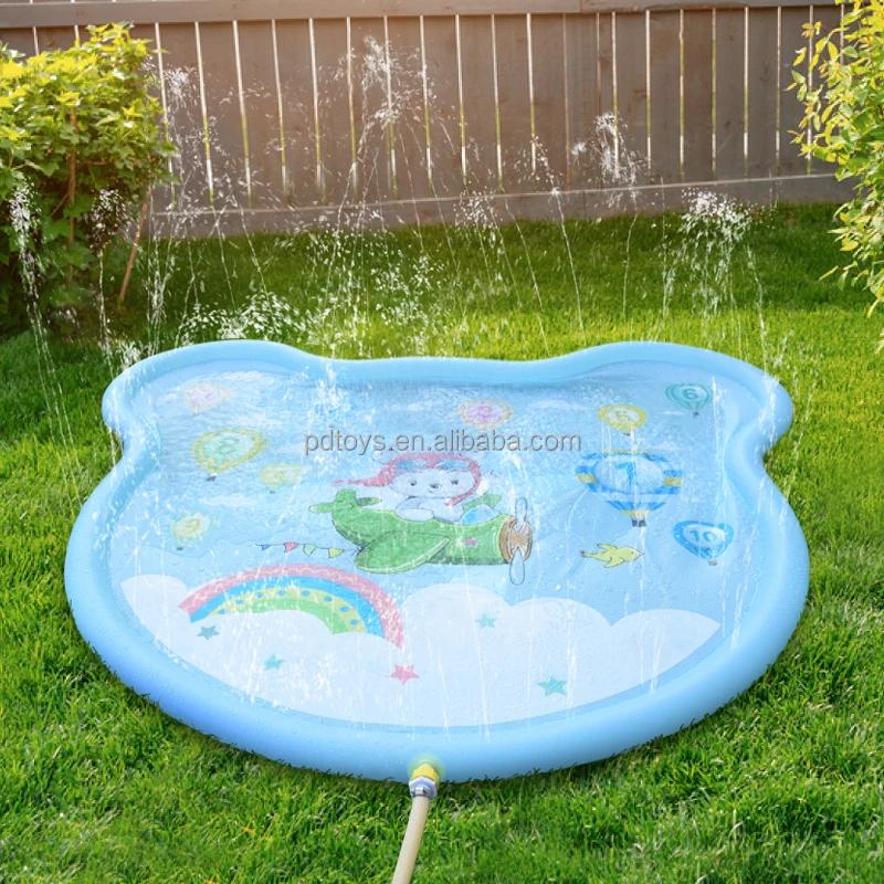 New Design 100cm round Summer Water Toys Inflatable Splash Sprinkler Pad for Kids Backyard Splash Play Mat & Sprinkler-in Stock!