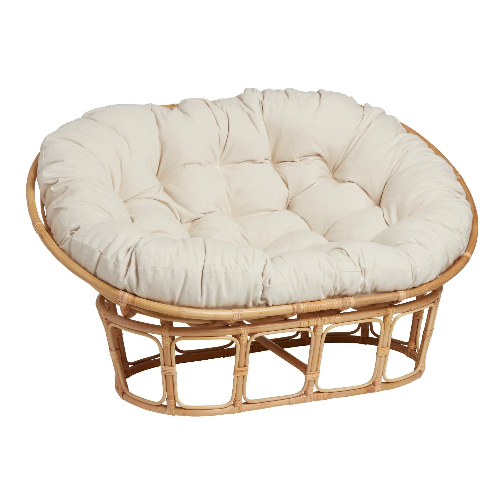 Best Choice Vietnam Manufacturer Rattan Papasan Double Chair Relaxing OEM Custom Packaging Modern Furniture for Home and Hotel