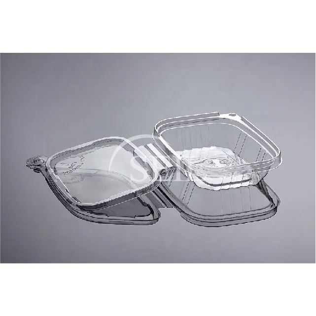 SL-T8oz из прозрачного пластика; Вскрытием пищевой контейнер/безопасный замок безопасности откидной контейнер/уплотнение для упаковки еды