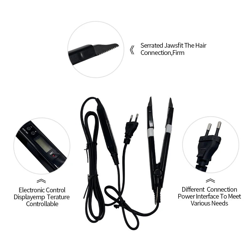 Hair Extensions Tools LED V Light Hair Extension Kit V Light Glue For Hair Salon