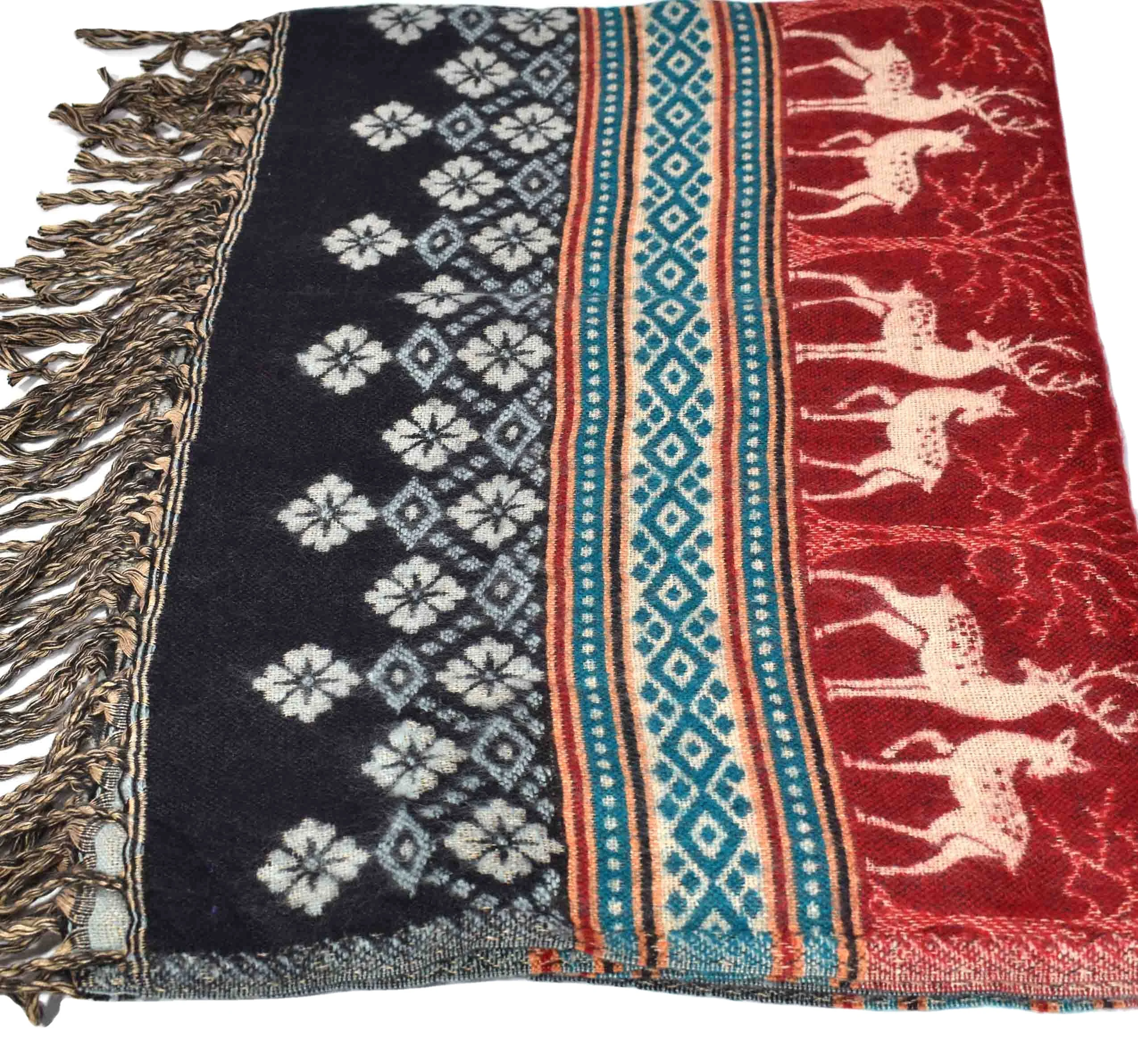 Best selling Nepali Shawl in Nepal/Woolen Shawl in wholesale price/Dhaka shawl design