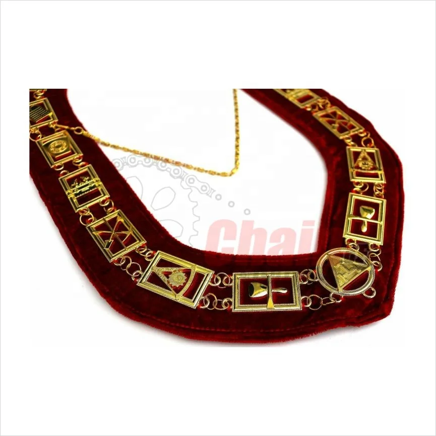 Высококачественный ошейник-цепочка freemason латунный и цинковый сплав Золотой/Серебряный в соответствии с требованиями заказчика