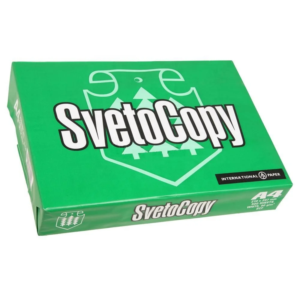 100% Pulp 80gsm SvetoCopy A4 Paper/A4 Copy Paper/80gsm,75gsm,70gsm