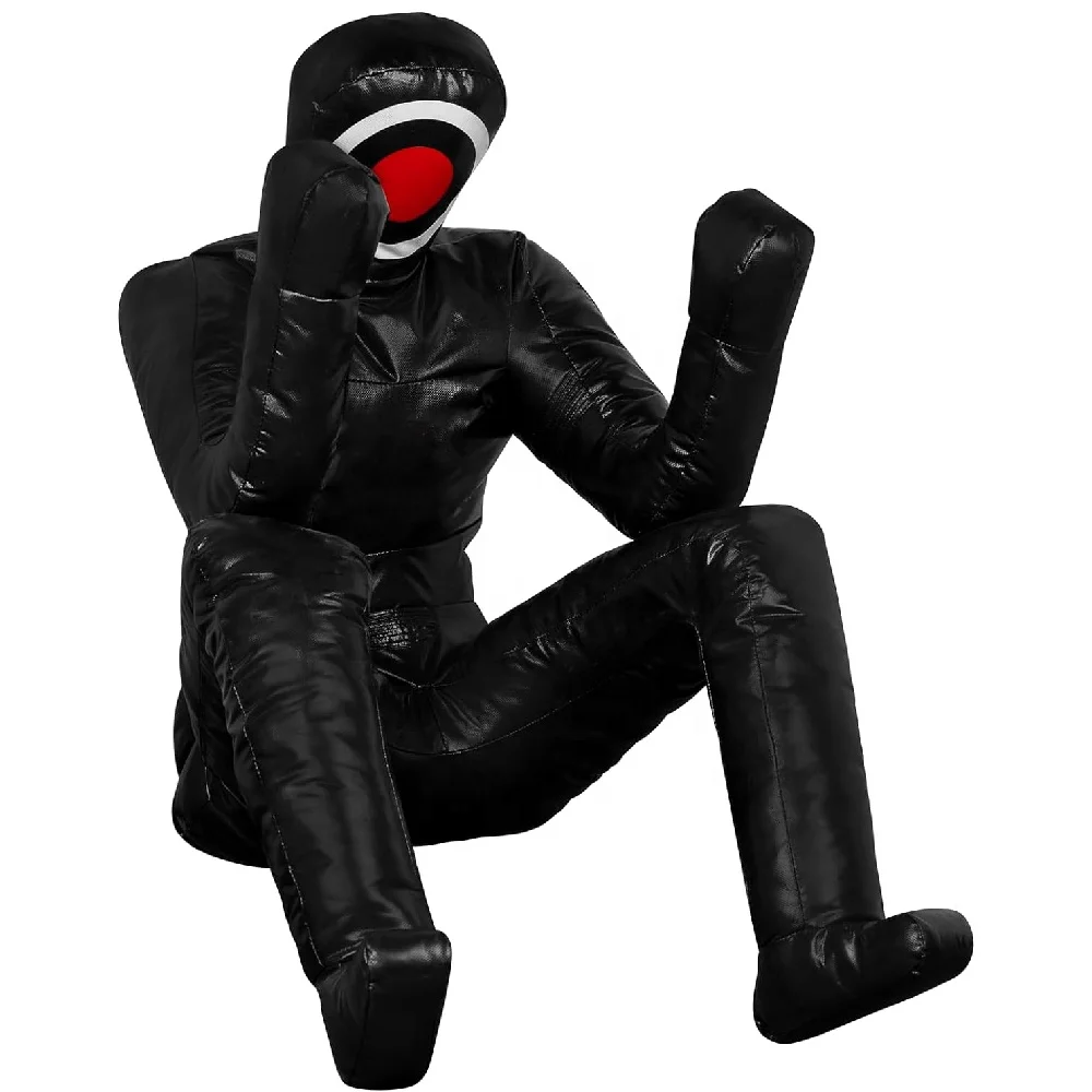 MMA Jiu Jitsu Grappling Dummy for Wrestling BJJ Judo Karate Boxing-Made of Leather Unfilled Throwing Dummy for Karate