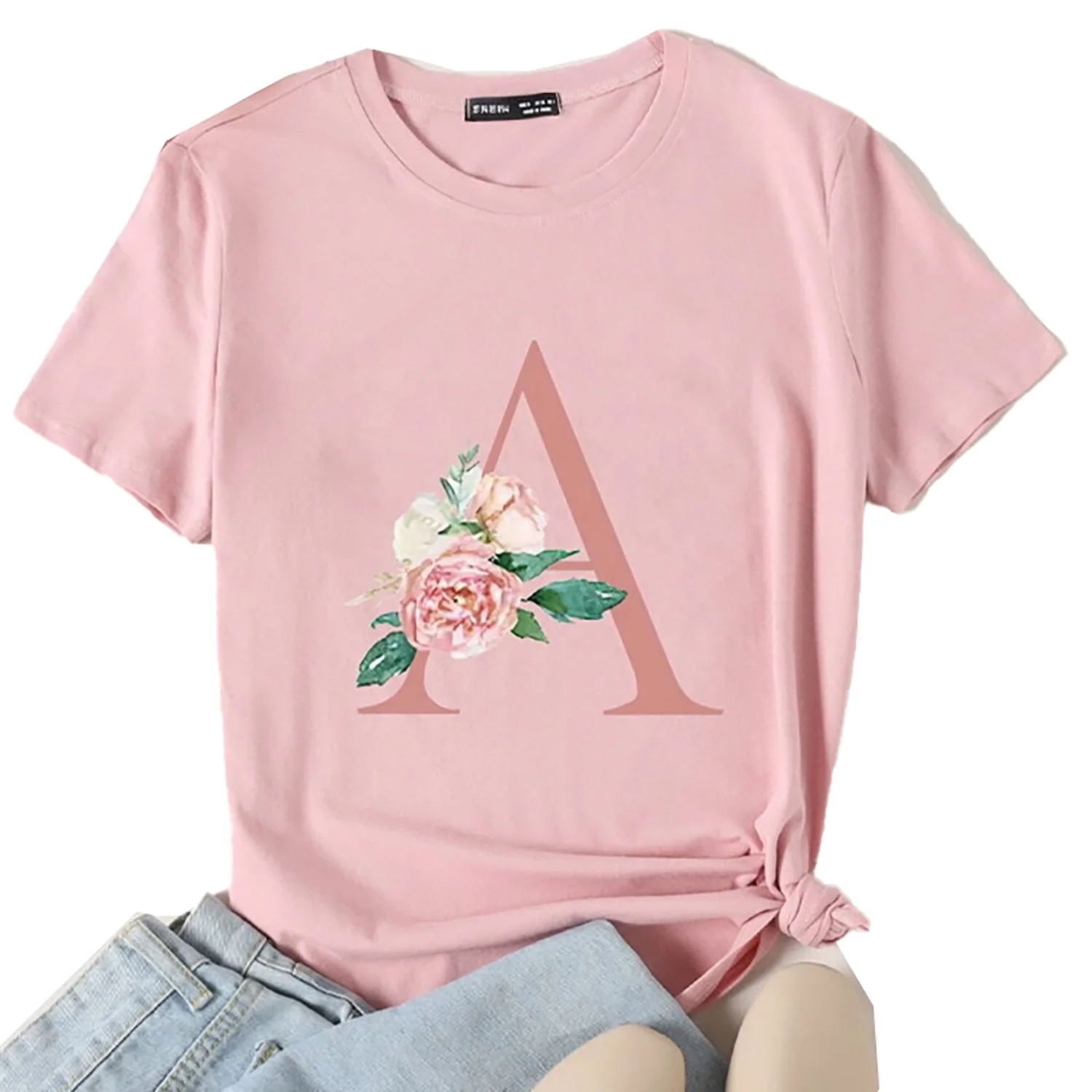  Лидер продаж женские футболки с графическим принтом на заказ оптовая продажа вышитые простые для девочек