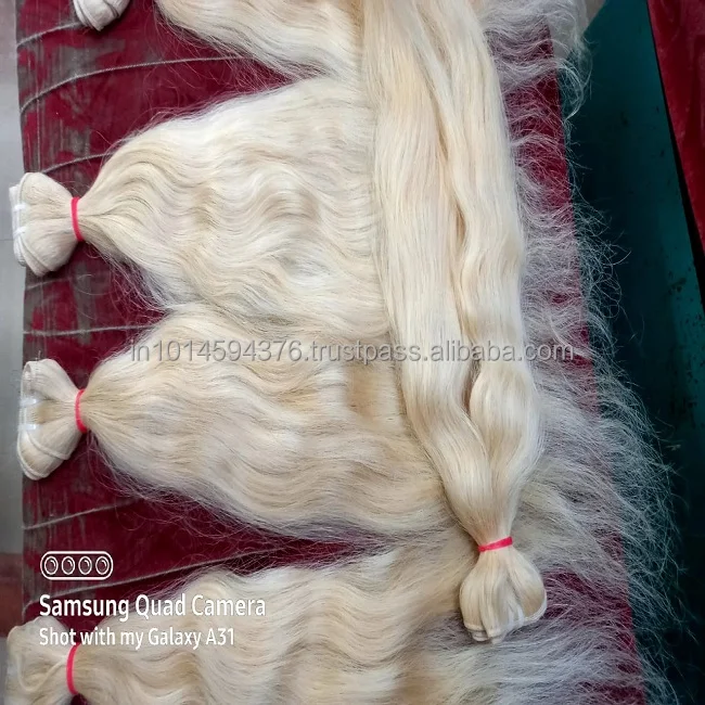 
MOST POPULAR !!!!! HIGHLIGHTS BULK BLONDE HAIR EXTENSIONS WITH MADE IN INDIA 