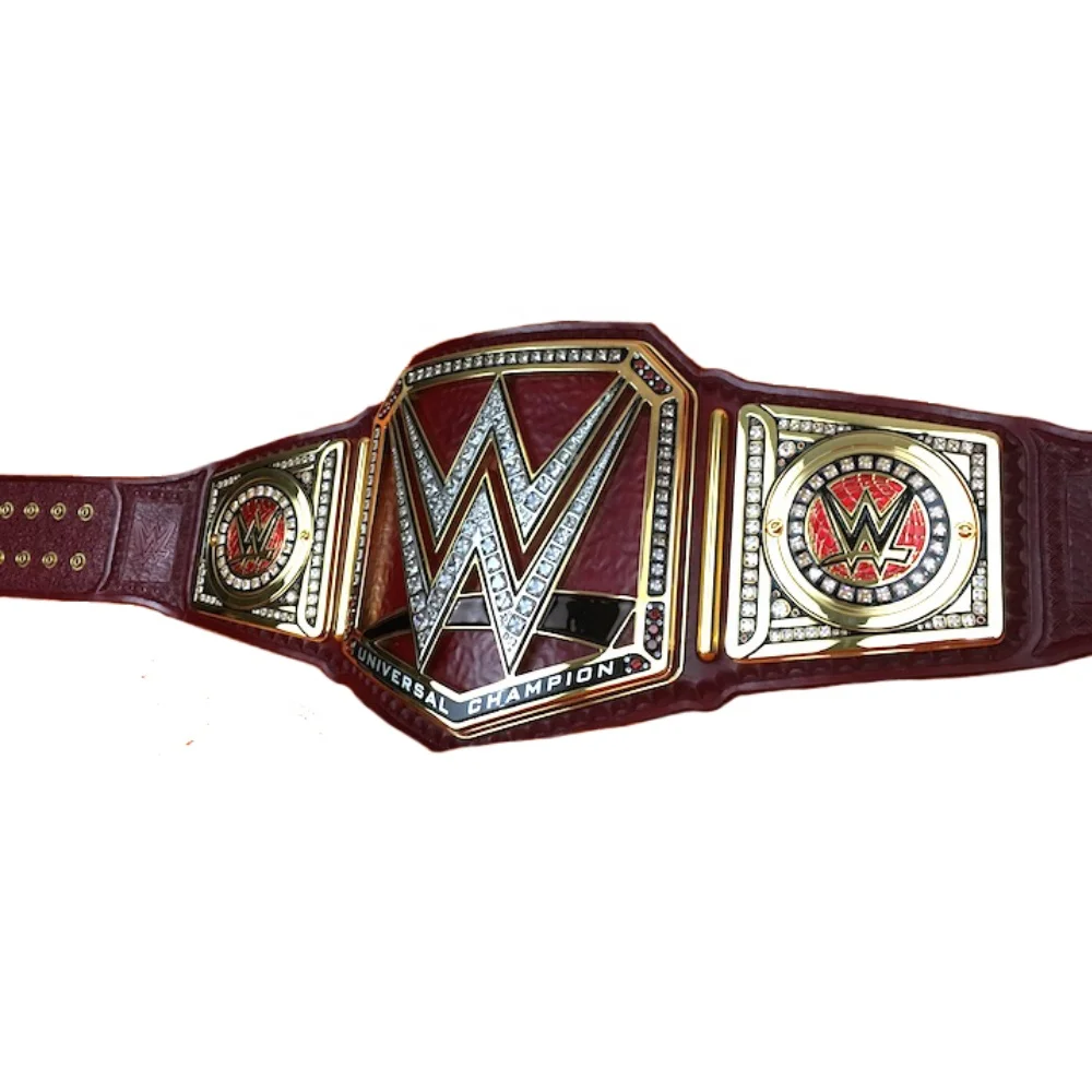 Ремни для борьбы с Чемпионатом мира, ремни из натуральной кожи с золотыми пластинами