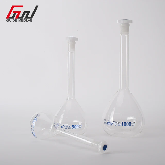 50 мл 100 мл 250 мл 500 мл лабораторное химическое использование прозрачная круглодонная кипящая колба 2000 мл объемная колба