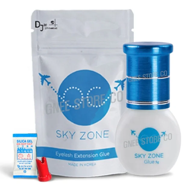 Eyelash Extension Sky Zone Glue 5ml Fast Drying Low Fume Sensitive Waterproof Eyelash Glue Adhesive from South Korea Sky Glue