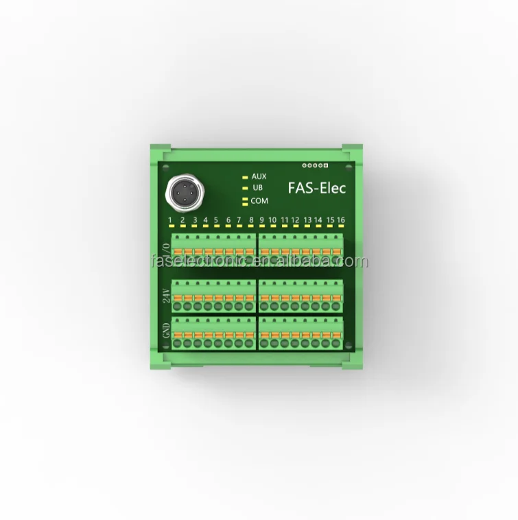 Manufacturer direct-sale PLC Controller Ethercat IP20  IO-Link hubs with 16 DI DO PNP NPN Adaptive IO-Link Sensors