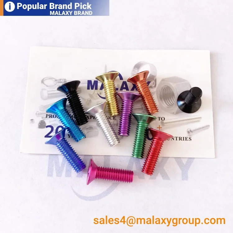 MALAXY Customized Csk Head Bolt Philps Cross Recessed Countersunk Head Screws Din965 Button Head Screws