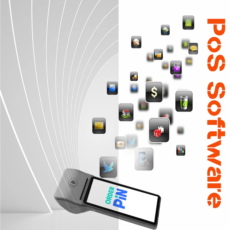 pos  systems  software with Ticket Printer Android Pos Terminal With SIM Card Portable Pos Machine