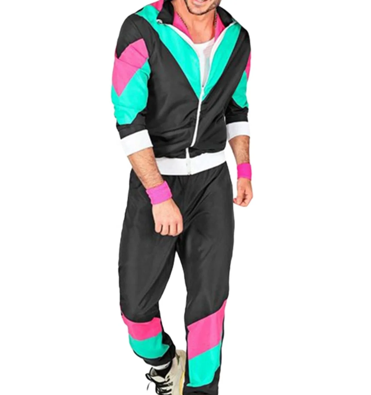 Custom Mens Clothing Plus Size Tracksuits Custom Logo Men Windbreaker Tracksuit Cycling For Men