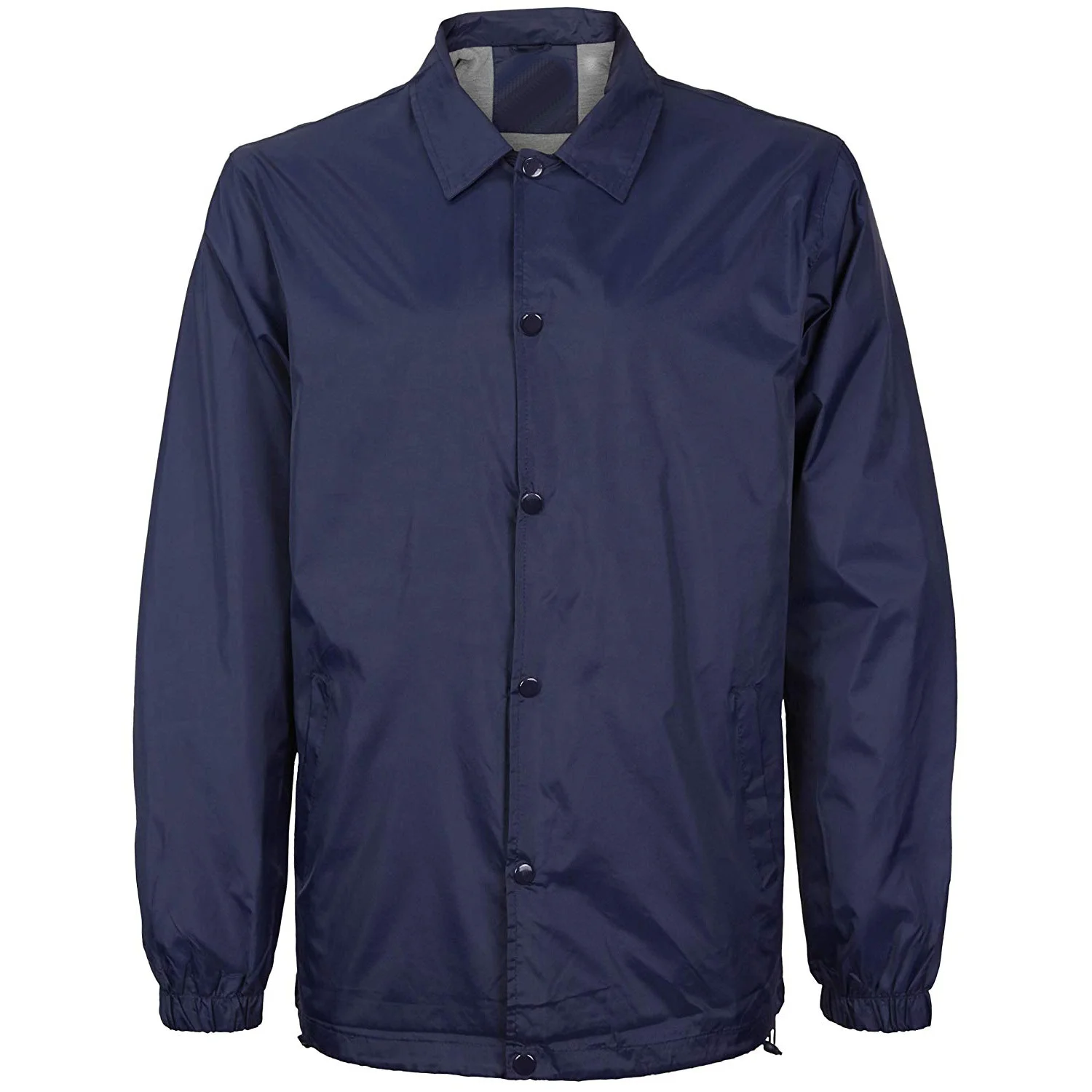 OEM Garment manufacturer Plain Customs Nylon Lined Padding Coaches jacket custom printed lightly padded canvas mens jacket