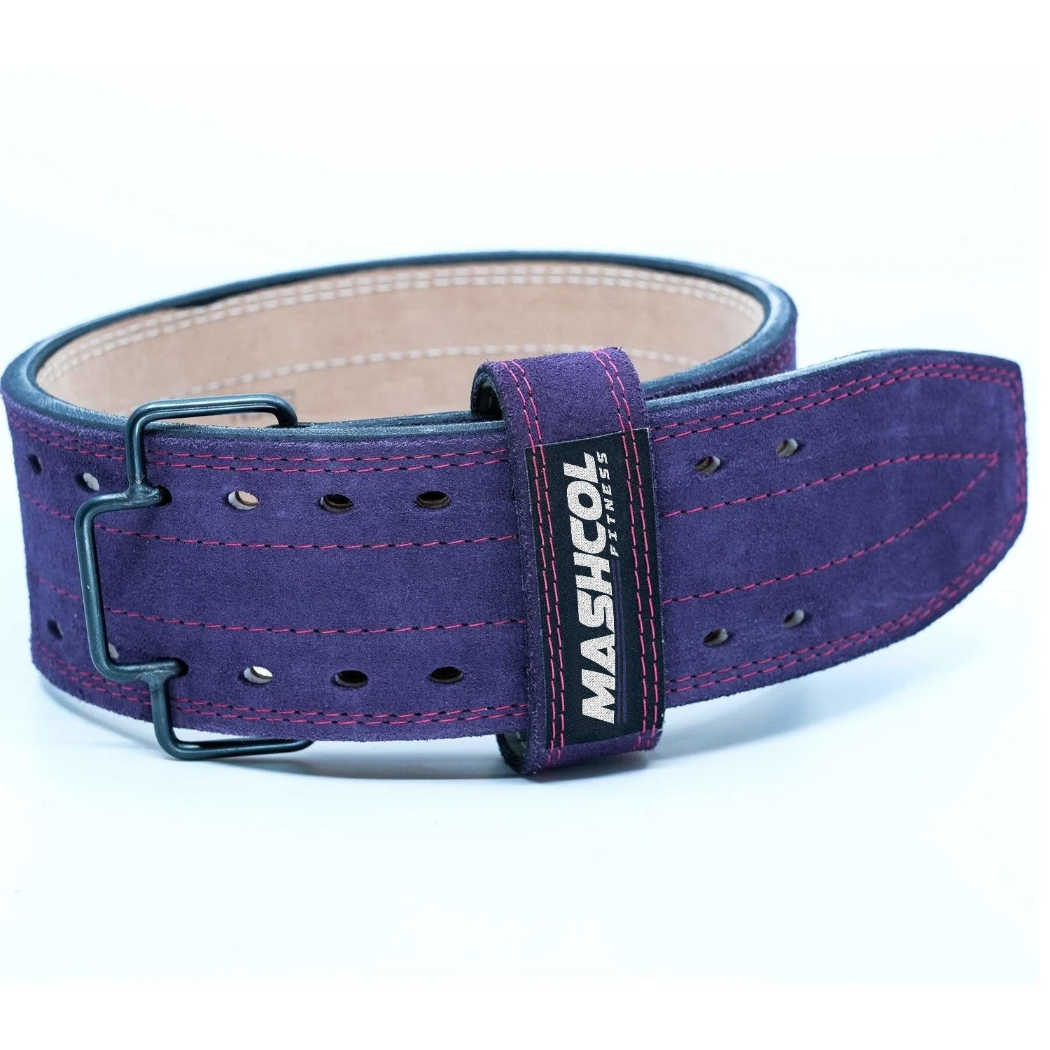 New Custom Logo Weightlifting Belt Quick Release Power Lifting Double Prong Belt Weight Lifting Back Waist Support Leather Belt