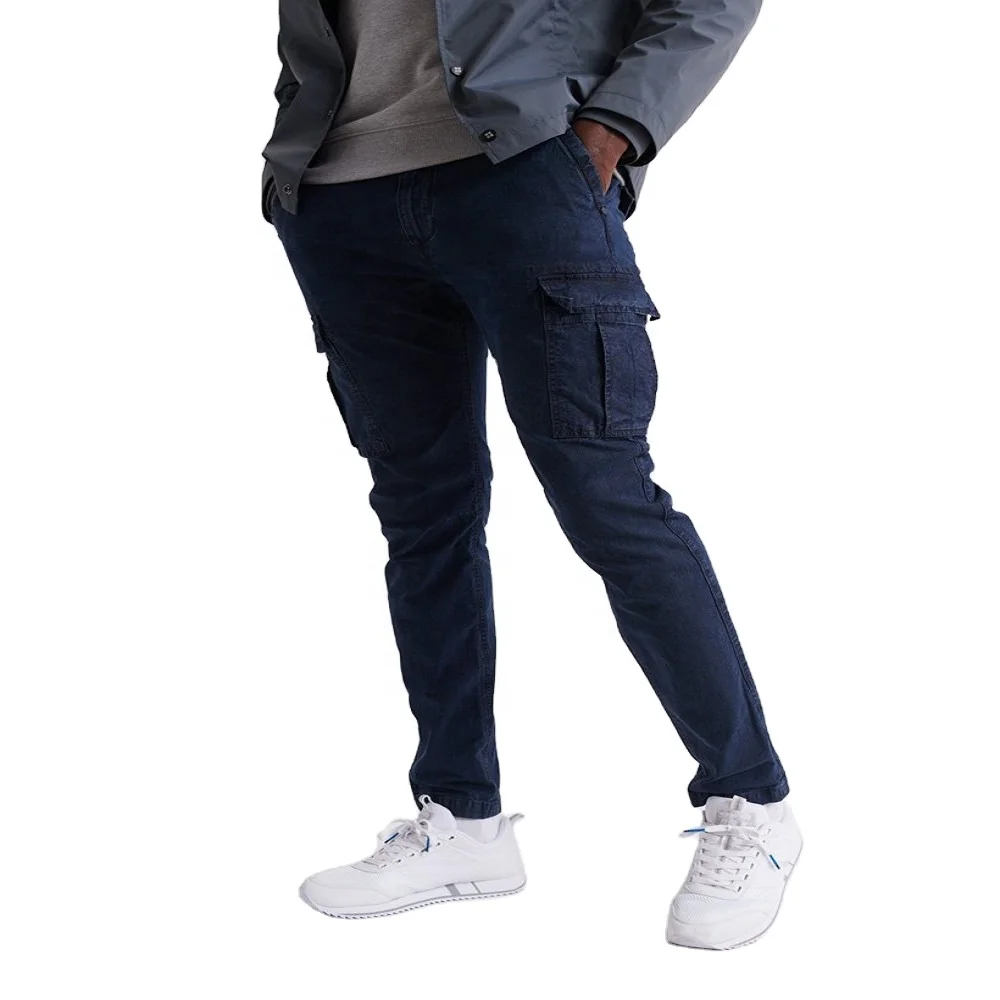 Mens Cargo Work Pants Outdoor Jogging Hiking Casual Pants Trousers Plain Waterproof Cotton Jeans OEM Customized Anti Sweatpants