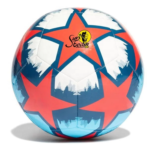 2021 Wholesale Quality Custom Logo Pu Leathers Thermal Bonded Match Soccer Football Ball