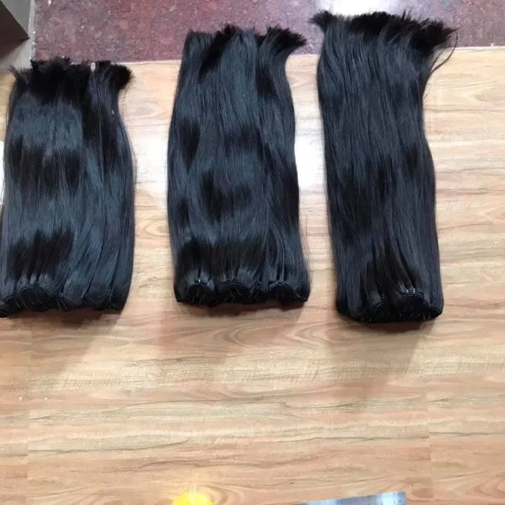 Blend hair Straight bundles and a free HD Lace closure 4x4 Silky Straight 100% Virgin Human Hair in Vietnam