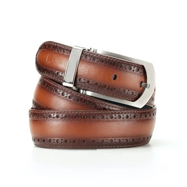 
Oil Tanned Full Grain Handmade Latest Design Party office Casual Use Leather Belt 