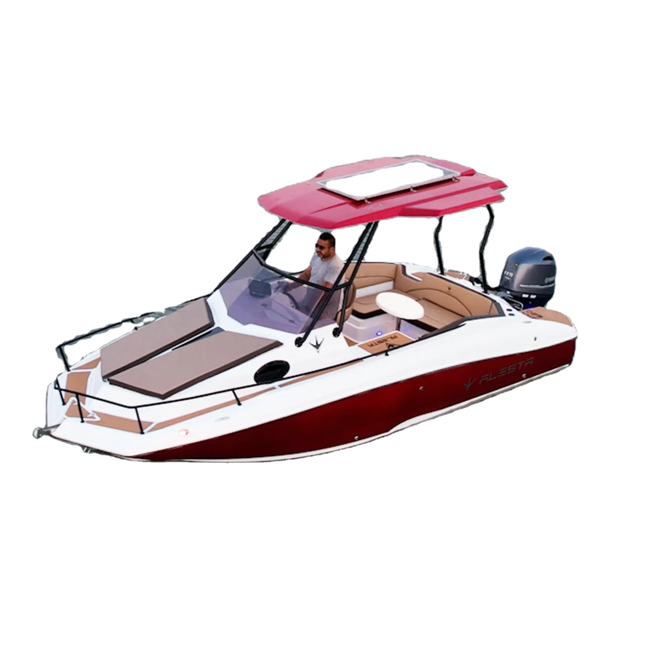 Alesta Marine Luxury Sea Max 620 WA кабина, Новая зеленая скоростная лодка из стекловолокна для рыбалки, лучшее качество, белый океан, море, озеро, река