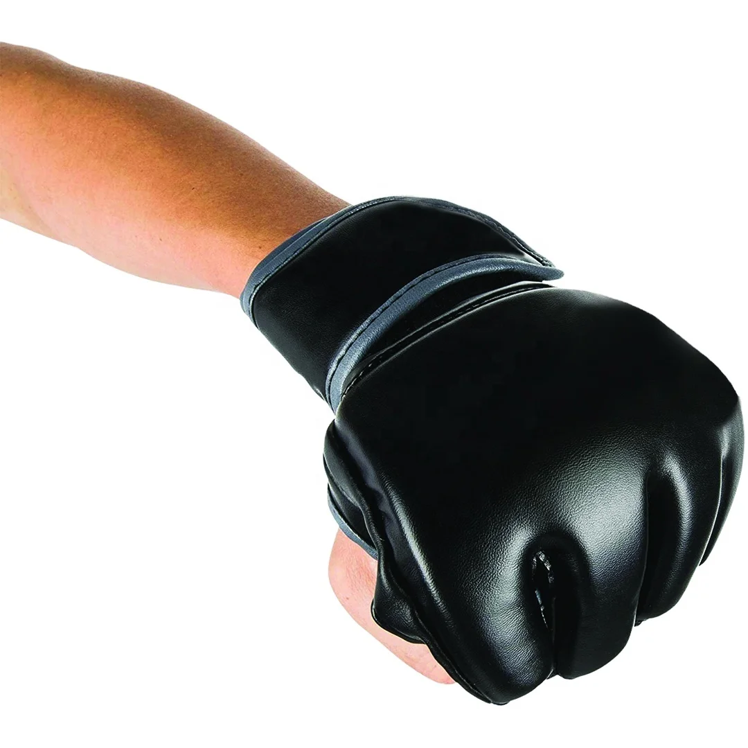 High quality wholesale custom logo boxing mma half finger gloves ufc fighting mma gloves guantes training gloves