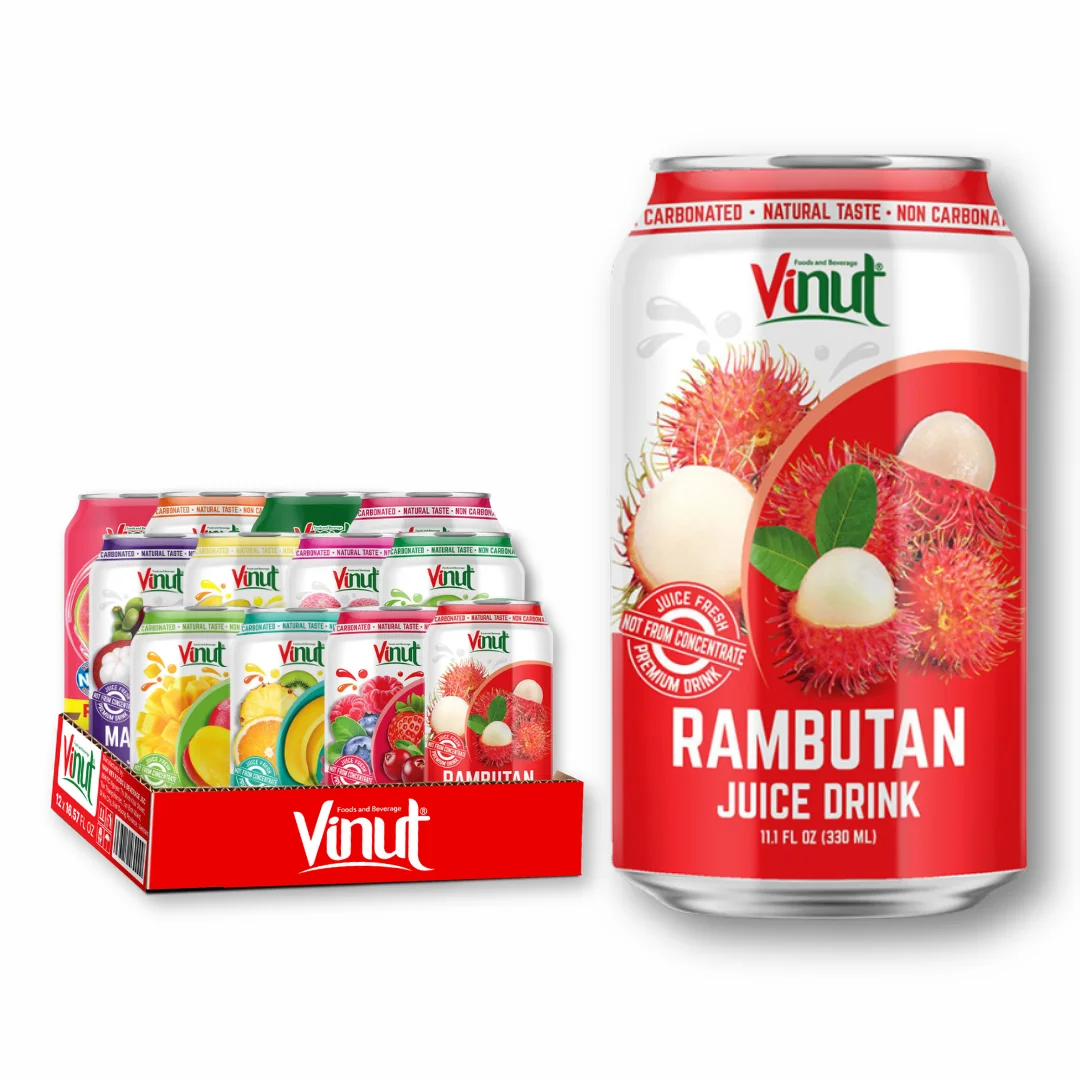 Multi Juice Drink VINUT  330ml, Sugar-Free, Factory Price, Private Label, Free Sample, OEM/ODM Vietnam Factory