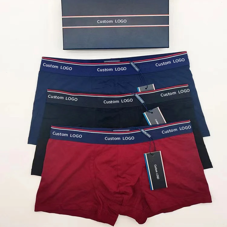 100% нижнее белье фабричное изготовленное на заказ хлопковое бамбуковое мужские трусы-боксеры вашего собственного бренда